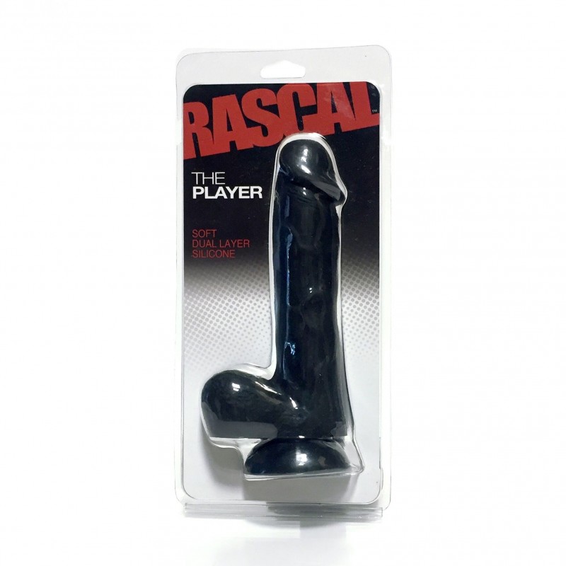 Rascal, The Player, Soft Dual Layer, Silicone, Black, 17 cm (6,5 in) - TOYS