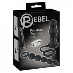 Rebel Anal Training Set, Silicone/PU, Black, 17,5 cm (7 in) - TOYS