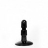 Hung System Insert Plug with Suction Cup, PP/TPE, Black, 10 cm (3,9 in) - TOYS